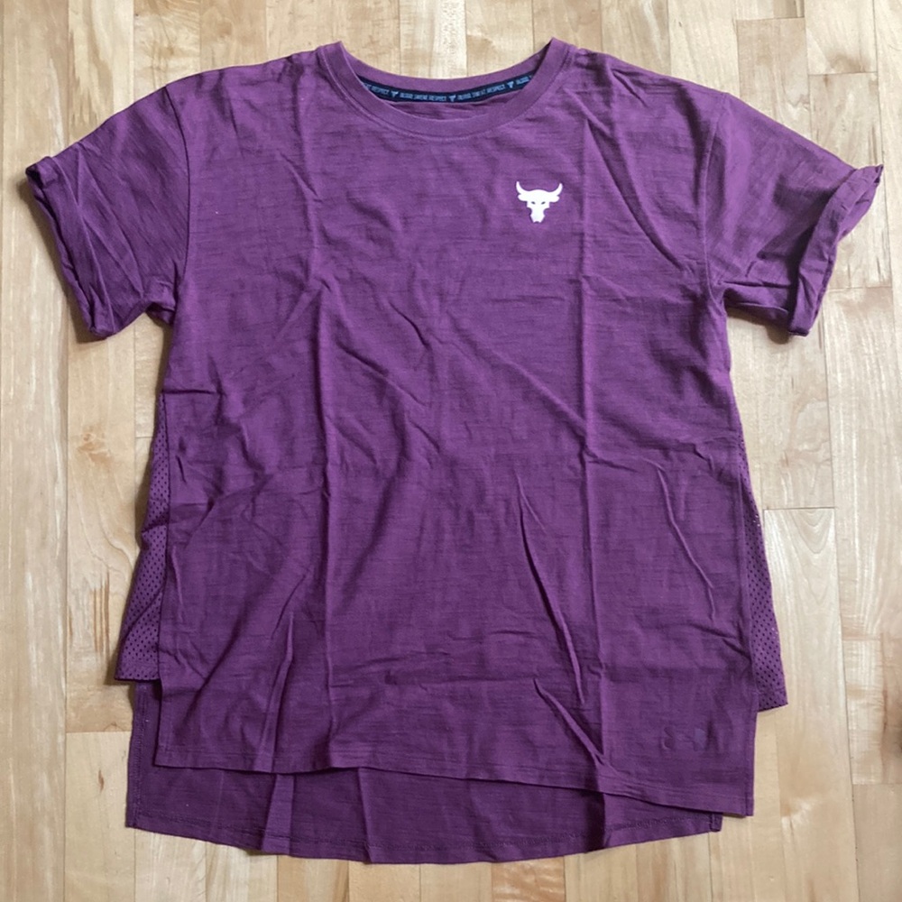 Under Armour (Project Rock) Purple Short Sleeve Tee